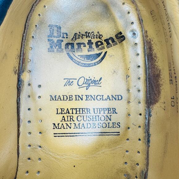 Dr. Martens Men's 8053 Made in England Black Leather Shoes Size 10 UK/ 11 US - Picture 12 of 13